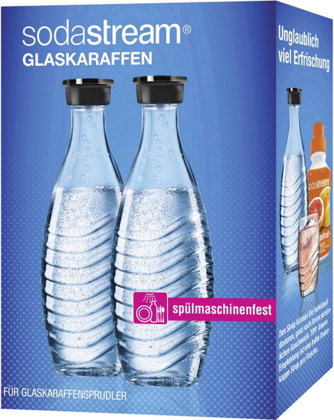 Sodastream Üvegpalack 1047200490 Üvegtiszta 2 db üveg karaffával 2. kép