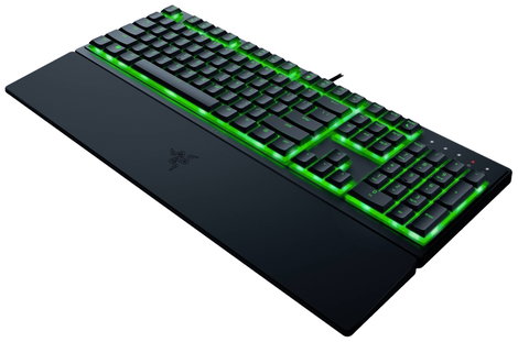 RAZER Ornata V3 X Vezetékes Gamer billentyűzet német, QWERTZ Fekete Világít, Csuklótámasz, teljesen  2. kép