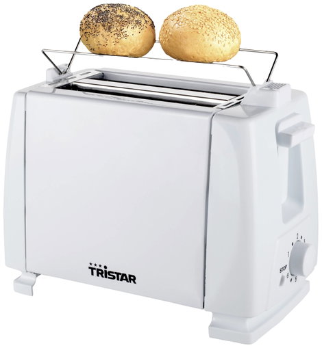 Tristar BR-1009 Kenyérpirító Beépített zsemle feltéttel Fehér 3. kép