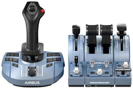 Thrustmaster TCA Captain X Airbus Edition Repülésszimulátor joystick Fejhallgató (3.5 mm jack), USB-