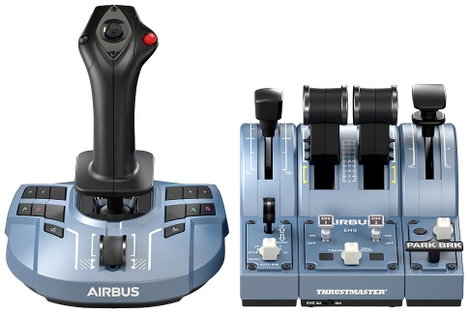 Thrustmaster TCA Captain X Airbus Edition Repülésszimulátor joystick Fejhallgató (3.5 mm jack), USB-