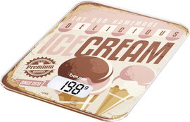Beurer KS 19 Ice-Cream Konyhai mérleg Világosbarna, Antik rózsaszín
