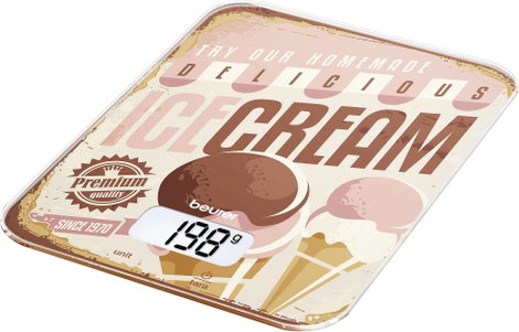 Beurer KS 19 Ice-Cream Konyhai mérleg Világosbarna, Antik rózsaszín