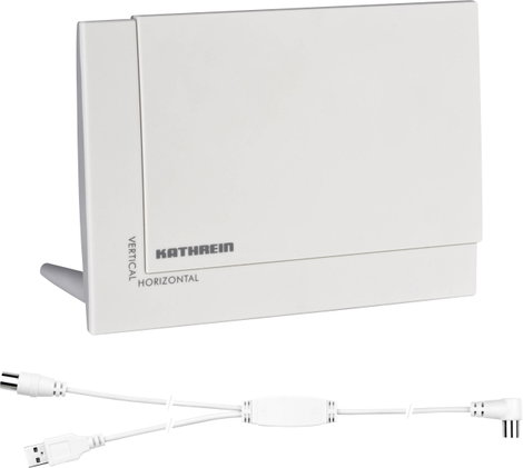 Kathrein BZD 32 Aktív DVB-T/T2 laposantenna Beltér Erősítés: 18 dB Fehér