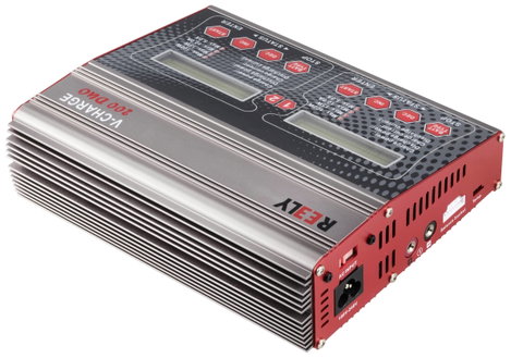 Reely V-Charge 200 Duo Modell multifunkciós töltő 12 V, 230 V 10 A NiMH, LiPolimer, Lítiumion, LiHV, 2. kép
