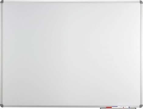 Maul Fehér tábla MAULstandard (Sz x Ma) 90 cm x 60 cm Fehér műanyag bevonatú Lerakóval, Fekvő és áll