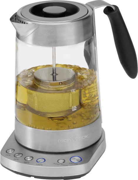 Profi Cook PC-WKS 1020 G Kávé-/teafőző Nemesacél, Üvegtiszta