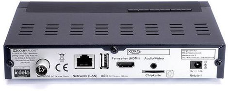 Xoro HRT 8770 TWIN Hybrid DVB-C & DVB-T kombo vevő Felvétel funkció, Kártyaolvasó, Német DVB-T2 szab 2. kép