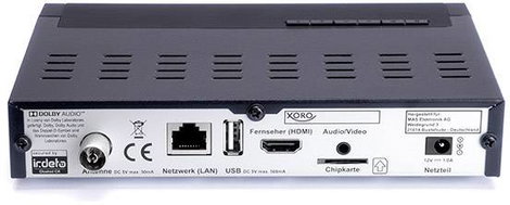 Xoro HRT 8770 TWIN Hybrid DVB-C & DVB-T kombo vevő Felvétel funkció, Kártyaolvasó, Német DVB-T2 szab 3. kép