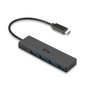 i-tec C31HUB404 4 port USB 3.2 hub USB-C dugóval Fekete bélyegkép