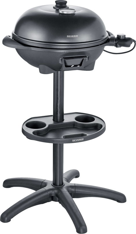 Severin PG 8541 Álló grill Elektromos Gömb grill, Hőmérő a fedőben Grillező felület (átmérő)=410 mm