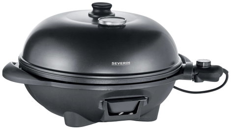 Severin PG 8541 Álló grill Elektromos Gömb grill, Hőmérő a fedőben Grillező felület (átmérő)=410 mm 4. kép