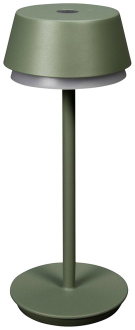 Konstsmide 7830-630 Lyon Akkus asztali lámpa 2.5 W Melegfehér, RGB Zöldes szürke