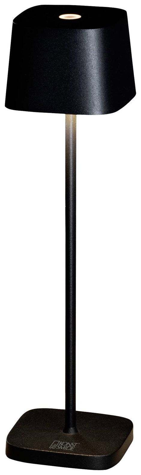Konstsmide 7829-750 Capri Akkus asztali lámpa 2.2 W Melegfehér Fekete