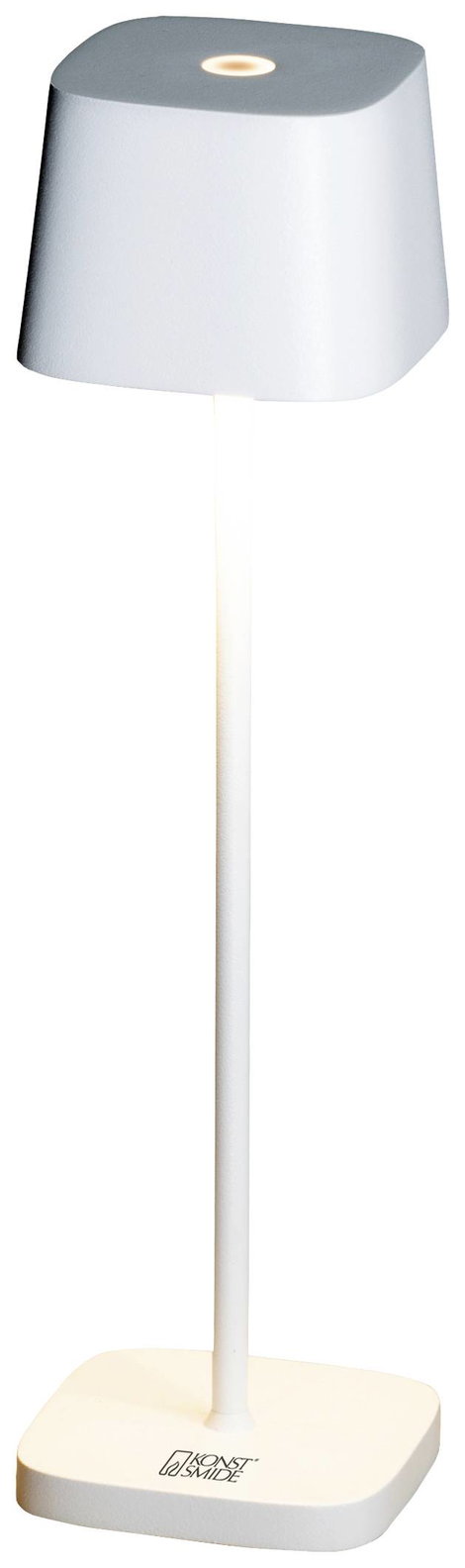 Konstsmide 7829-250 Capri Akkus asztali lámpa 2.2 W Melegfehér Fehér