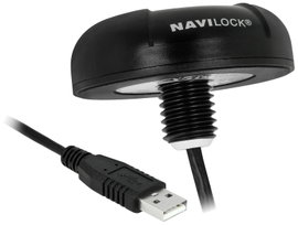 Navilock NL-8004U GPS vevő Fekete