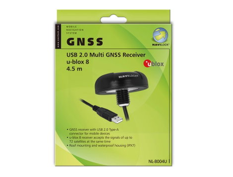 Navilock NL-8004U GPS vevő Fekete 2. kép