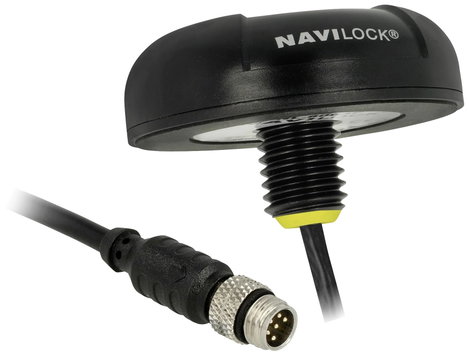 Navilock NL-3331 M8 GPS vevő Járműkövetés Fekete