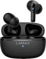 Lamax Clips1 Play In Ear headset Bluetooth® Stereo Fekete Elemtöltés kijelzés, Töltőtok, Hangerő sza bélyegkép
