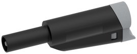 Electro PJP 1076-CD1-N Labor csatlakozódugó Dugó, egyenes Tű átmérő: 4 mm Fekete 1 db