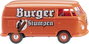 Wiking 078818 H0 Tehergépjármű modell Volkswagen T1 (2-es típusú) " Burger Stumpen" furgon bélyegkép