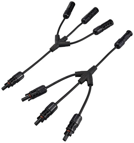 Sygonix SY-6407992 Napelemes berendezés csatlakozó Átalakító kábel Fekete 36 cm