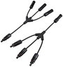 Sygonix SY-6407992 Napelemes berendezés csatlakozó Átalakító kábel Fekete 36 cm bélyegkép