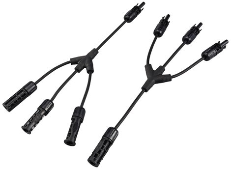 Sygonix SY-6407992 Napelemes berendezés csatlakozó Átalakító kábel Fekete 36 cm 2. kép