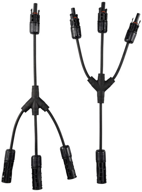 Sygonix SY-6407992 Napelemes berendezés csatlakozó Átalakító kábel Fekete 36 cm 3. kép