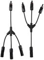 Sygonix SY-6407992 Napelemes berendezés csatlakozó Átalakító kábel Fekete 36 cm 3. bélyegkép