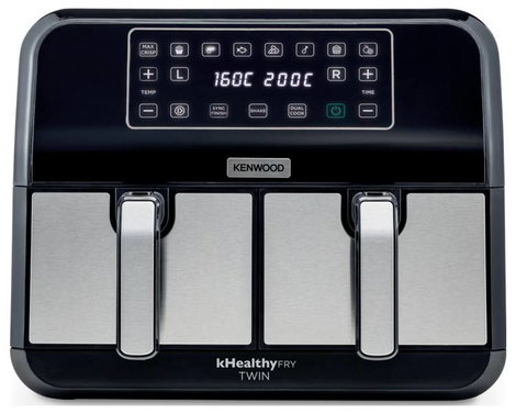 Kenwood HFM20.000MB Forrólevegős fritőz 8 l 1700 W Időzítő funkció, Tapadásmentes bevonat Fekete/ezü 3. kép