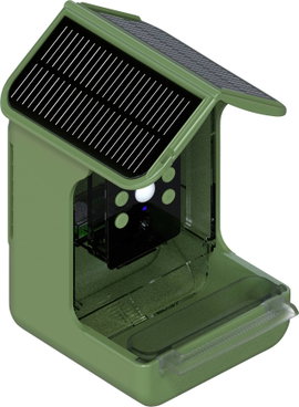 Braun Phototechnik Bird Cam 130 Solar Vadmegfigyelő kamera takarmányadagolóval Zöld