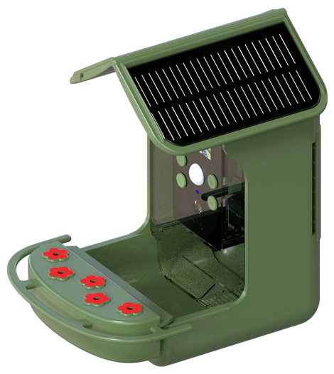 Braun Phototechnik Bird Cam 130 Solar Vadmegfigyelő kamera takarmányadagolóval Zöld 2. kép