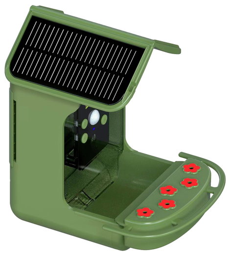 Braun Phototechnik Bird Cam 130 Solar Vadmegfigyelő kamera takarmányadagolóval Zöld 3. kép