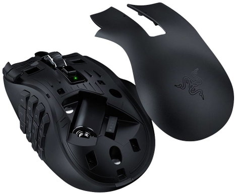 RAZER Naga V2 HyperSpeed Ergonómikus gamer egér Bluetooth™, Rádiójel vezérlésű Optikai Fekete 21 Gom 2. kép