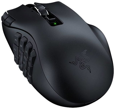 RAZER Naga V2 HyperSpeed Ergonómikus gamer egér Bluetooth™, Rádiójel vezérlésű Optikai Fekete 21 Gom 3. kép