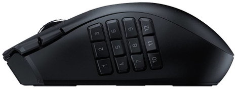 RAZER Naga V2 HyperSpeed Ergonómikus gamer egér Bluetooth™, Rádiójel vezérlésű Optikai Fekete 21 Gom 4. kép