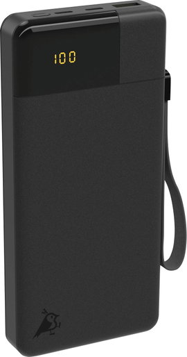 Aqiila Powerbird B20B Powerbank 20000 mAh LiPo USB-A, USB-C® Fekete