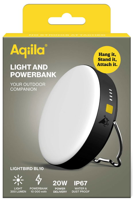 Aqiila AQPBPBIBL1SG980 Lightbird BL10 LED Kemping lámpa 300 lm Akkuról üzemeltetett 278 g 2. kép