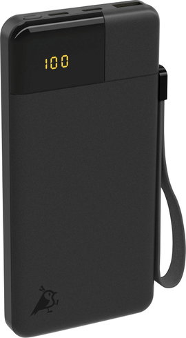 Aqiila Powerbird B10B Powerbank 10000 mAh LiPo USB-A, USB-C® Fekete