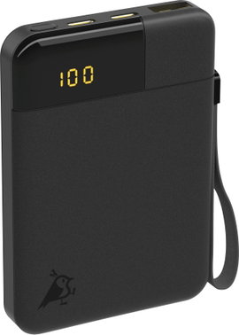 Aqiila Powerbird B5B Powerbank 5000 mAh LiPo USB-A, USB-C® Fekete