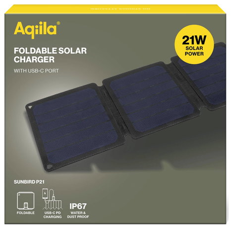 Aqiila P21 AQSCP21SUN000 Napelemes akkutöltő 21 W 2. kép