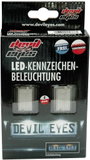 Devil Eyes, LED-es rendszámtábla megvilágítás, univerzális, 2 db LED-del, (H x Sz) 120 mm x 30 mm 6. bélyegkép