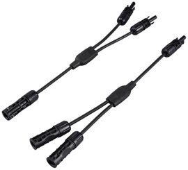 Sygonix SY-6408046 Napelemes berendezés csatlakozó Átalakító kábel 30 A Fekete 36 cm