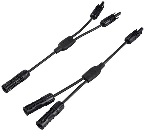 Sygonix SY-6408046 Napelemes berendezés csatlakozó Átalakító kábel 30 A Fekete 36 cm