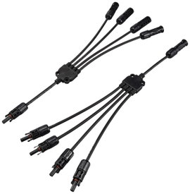 Sygonix SY-6407994 Napelemes berendezés csatlakozó Átalakító kábel Fekete 46.5 cm