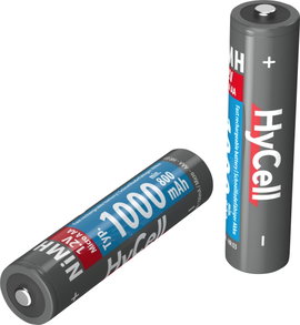 Mikroceruza akku AAA NiMH, 1,2V 1000 mAh, 4 db, HyCell HR3, HR03, UO100557, DC2400, DC2400B4N, LR03