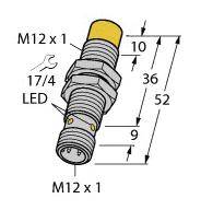 Turck Induktív érzékelő Síkba nem építhető PNP, záró NI8-M12-AP6X-H1141