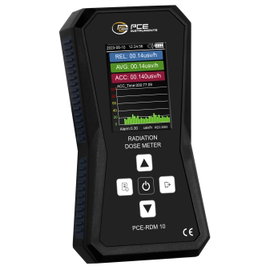 PCE Instruments PCE-RDM 10 Geiger-Müller számlálócső Sugárzás: Röntgen akusztikus riasztás, doziméte