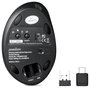 Perixx PERIMICE-819 Ergonomikus egér Bluetooth™, Rádiójel vezérlésű Optikai Fekete Újratölthető 5. bélyegkép